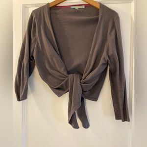 Boden cropped wrap sweater